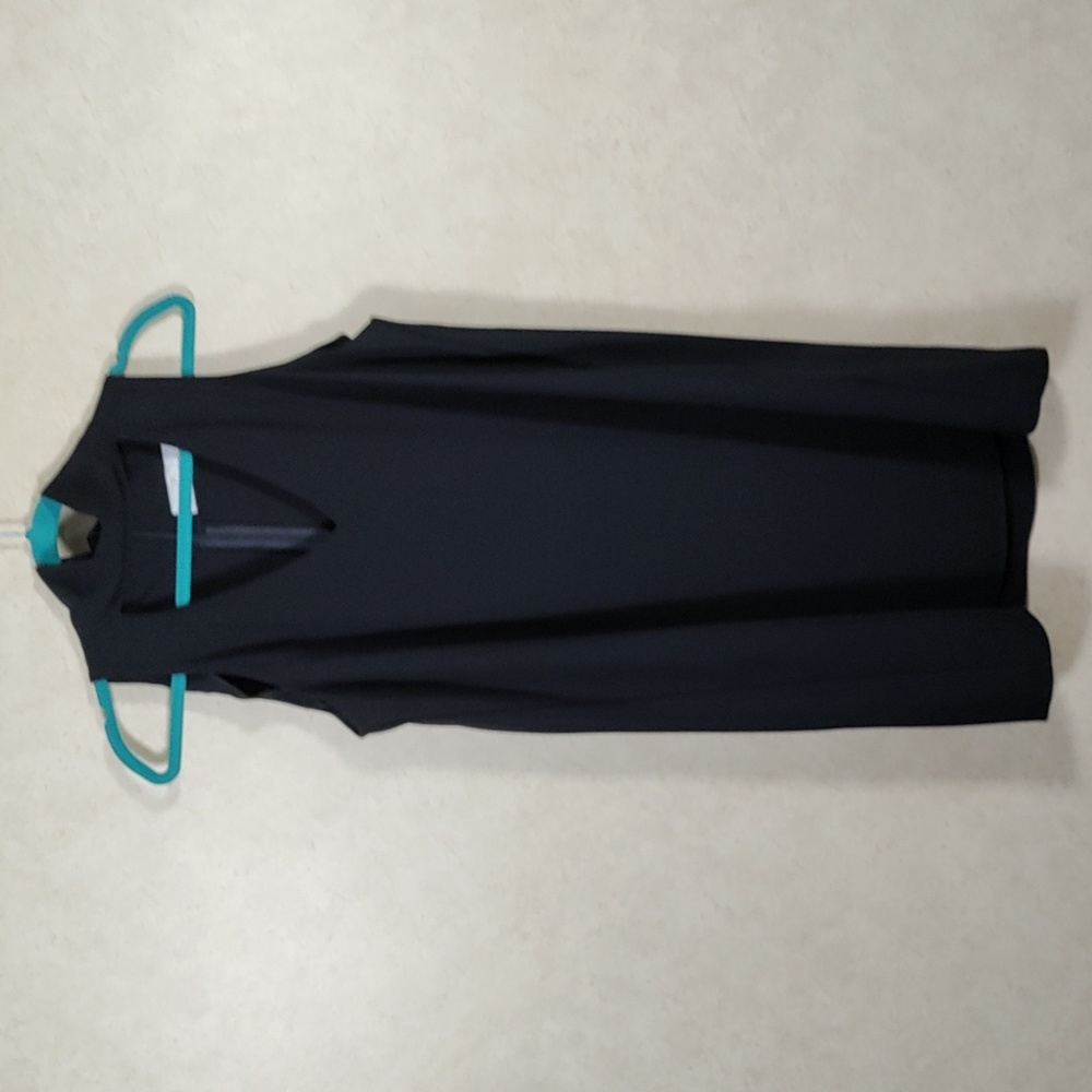 *D132 Amanda Uprichard black mock v-neck sleeveless knit dress M CLEARANCE